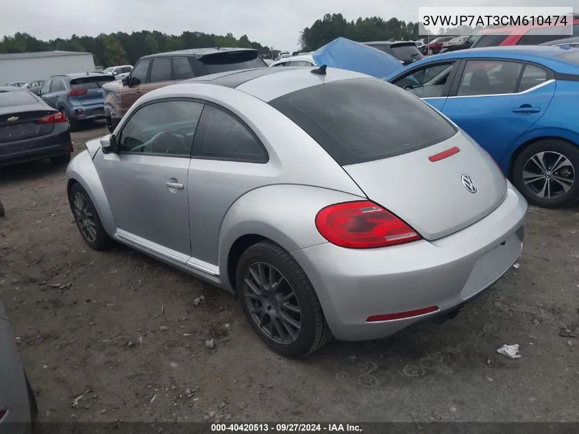 3VWJP7AT3CM610474 2012 Volkswagen Beetle 2.5L