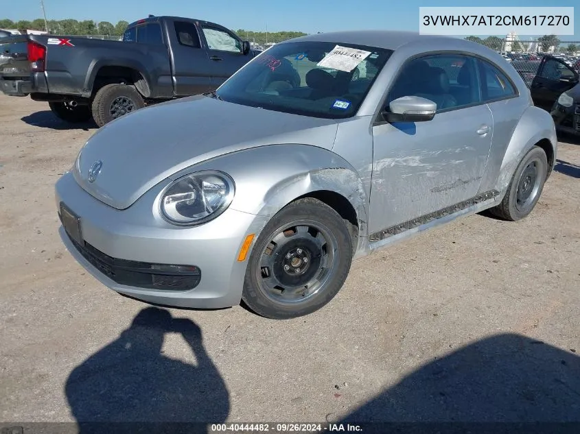 2012 Volkswagen Beetle VIN: 3VWHX7AT2CM617270 Lot: 40444482