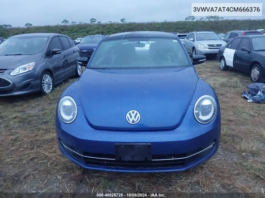 2012 Volkswagen Beetle 2.0T Turbo VIN: 3VWVA7AT4CM666376 Lot: 40525725