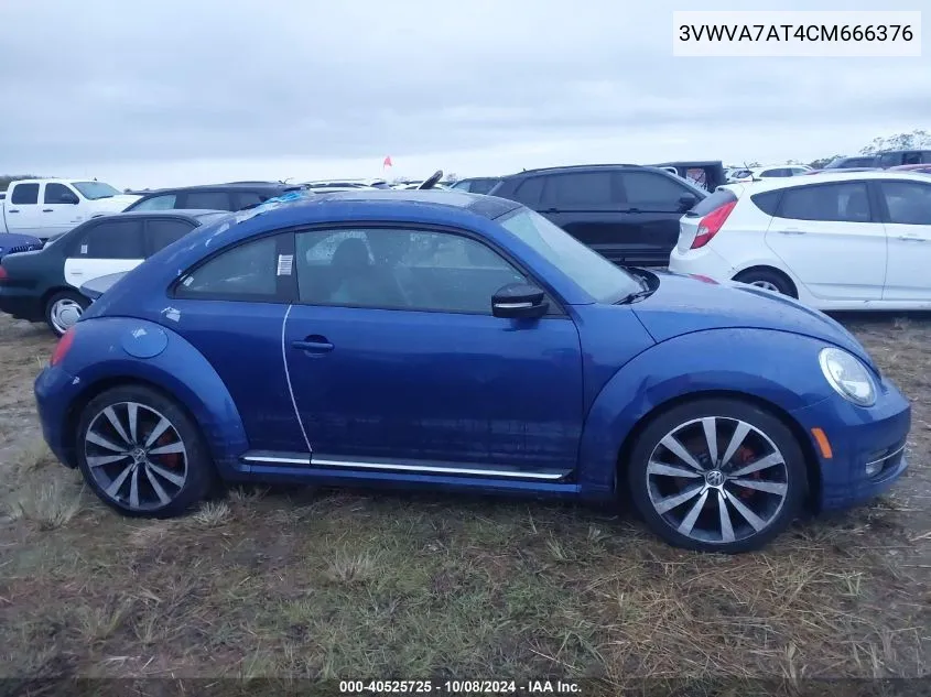 2012 Volkswagen Beetle 2.0T Turbo VIN: 3VWVA7AT4CM666376 Lot: 40525725