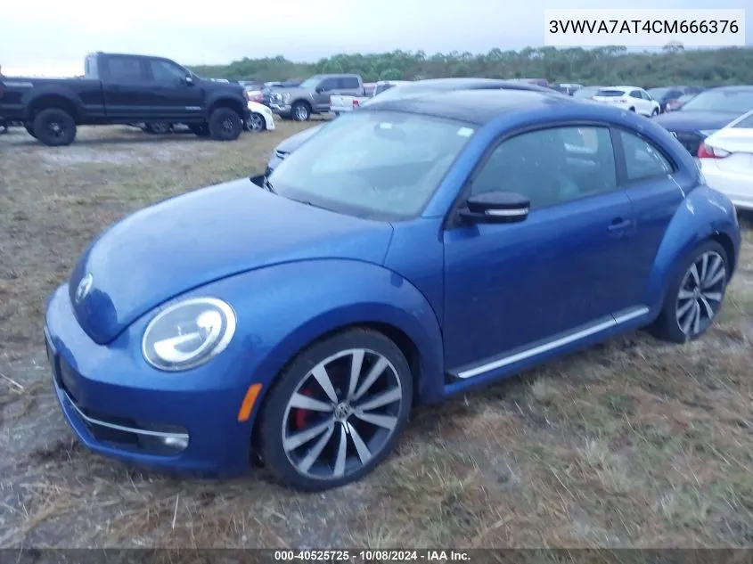 2012 Volkswagen Beetle 2.0T Turbo VIN: 3VWVA7AT4CM666376 Lot: 40525725