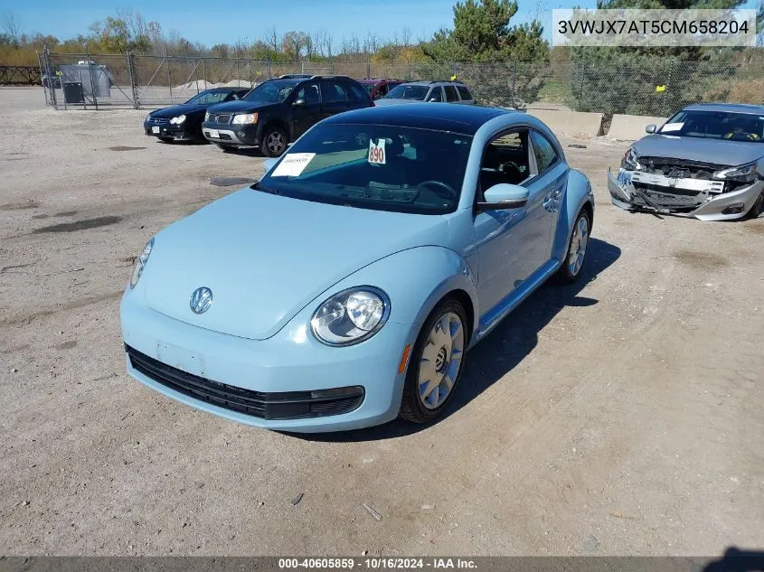 2012 Volkswagen Beetle 2.5L VIN: 3VWJX7AT5CM658204 Lot: 40605859