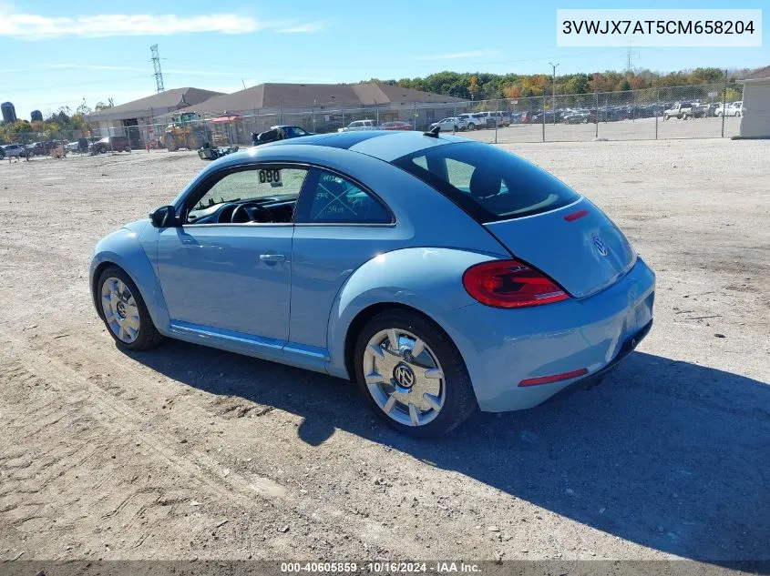 2012 Volkswagen Beetle 2.5L VIN: 3VWJX7AT5CM658204 Lot: 40605859