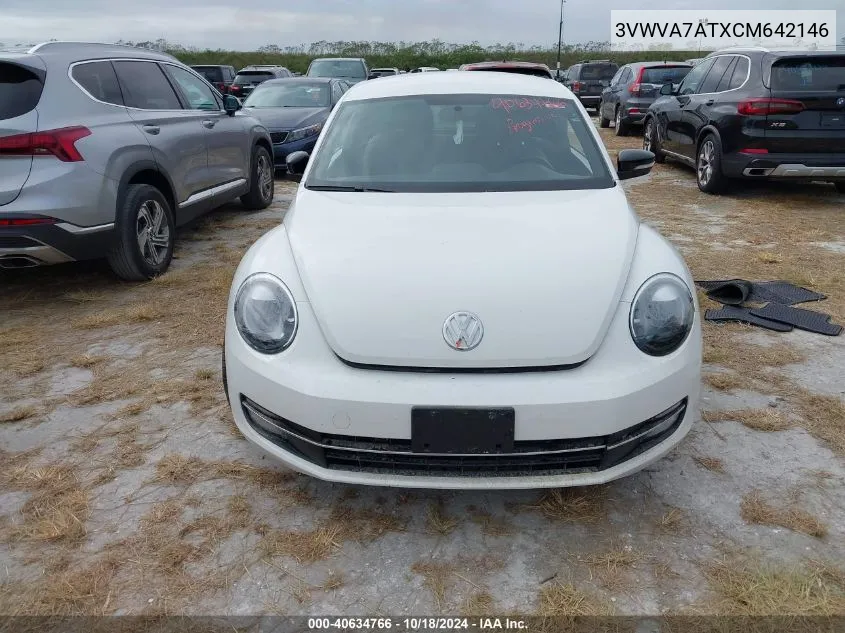 2012 Volkswagen Beetle 2.0T Turbo VIN: 3VWVA7ATXCM642146 Lot: 40634766