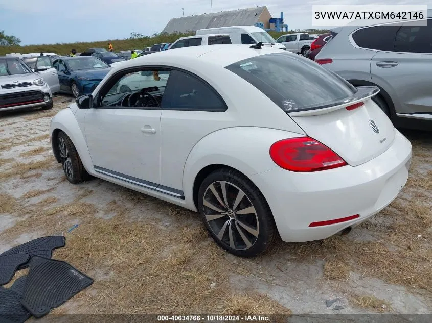 2012 Volkswagen Beetle 2.0T Turbo VIN: 3VWVA7ATXCM642146 Lot: 40634766