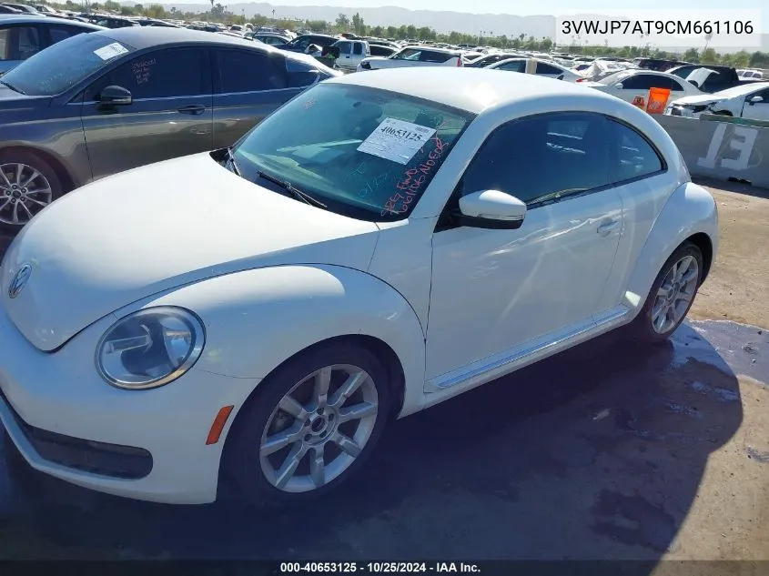 2012 Volkswagen Beetle 2.5L VIN: 3VWJP7AT9CM661106 Lot: 40653125