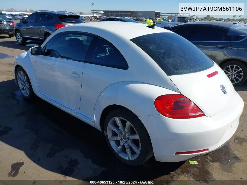 2012 Volkswagen Beetle 2.5L VIN: 3VWJP7AT9CM661106 Lot: 40653125