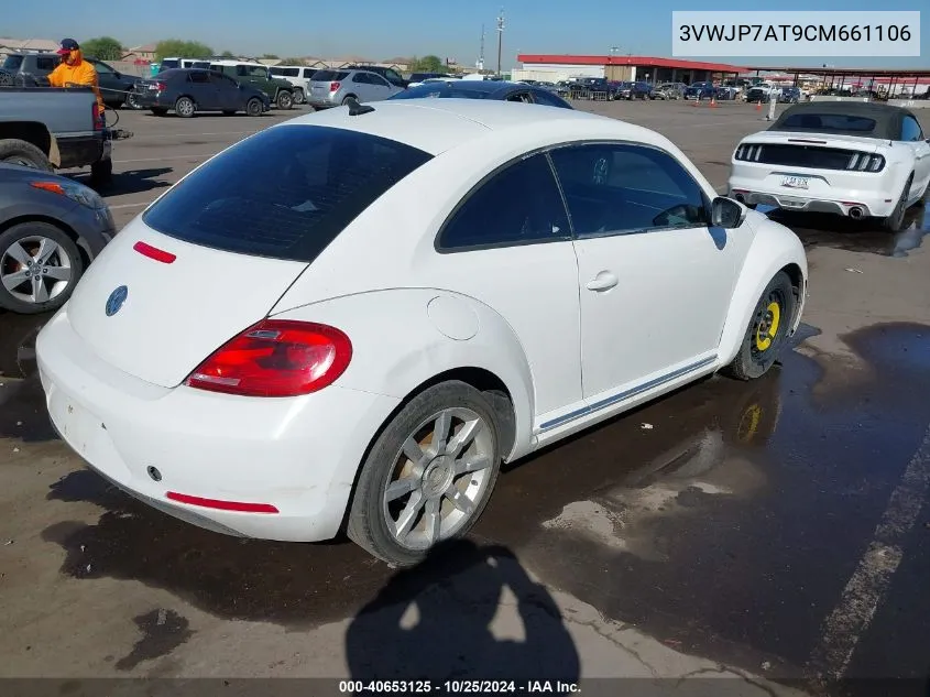 2012 Volkswagen Beetle 2.5L VIN: 3VWJP7AT9CM661106 Lot: 40653125