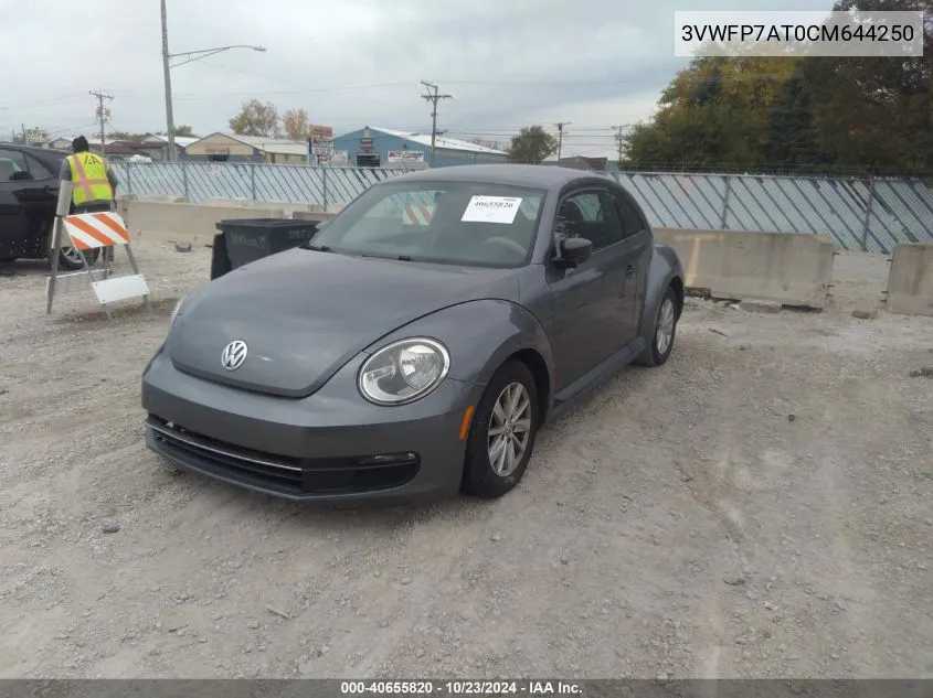 2012 Volkswagen Beetle Entry VIN: 3VWFP7AT0CM644250 Lot: 40655820