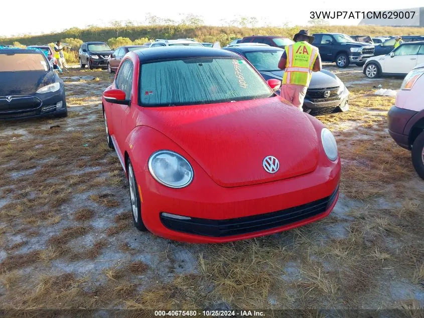 2012 Volkswagen Beetle VIN: 3VWJP7AT1CM629007 Lot: 40675480