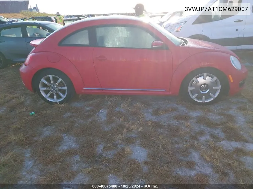 2012 Volkswagen Beetle VIN: 3VWJP7AT1CM629007 Lot: 40675480