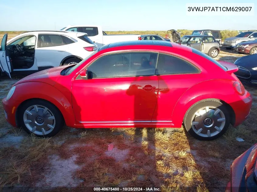 2012 Volkswagen Beetle VIN: 3VWJP7AT1CM629007 Lot: 40675480