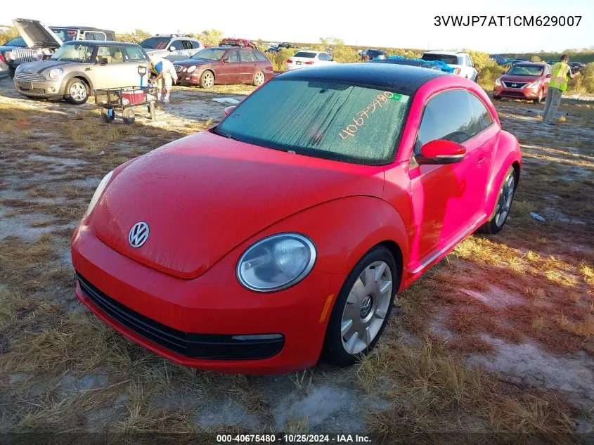 2012 Volkswagen Beetle VIN: 3VWJP7AT1CM629007 Lot: 40675480