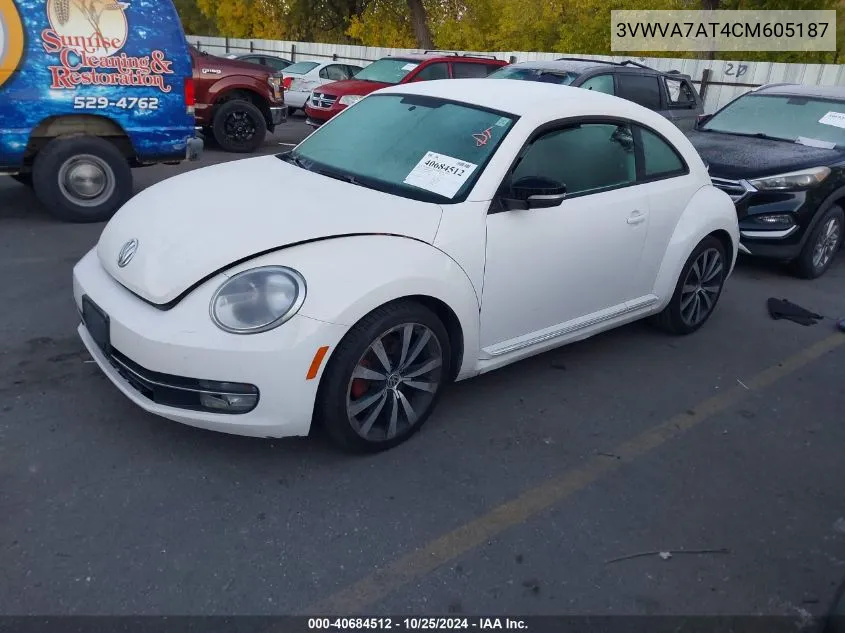 2012 Volkswagen Beetle 2.0T Turbo Launch Edition VIN: 3VWVA7AT4CM605187 Lot: 40684512