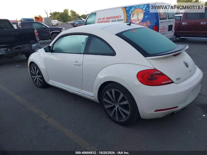 2012 Volkswagen Beetle 2.0T Turbo Launch Edition VIN: 3VWVA7AT4CM605187 Lot: 40684512