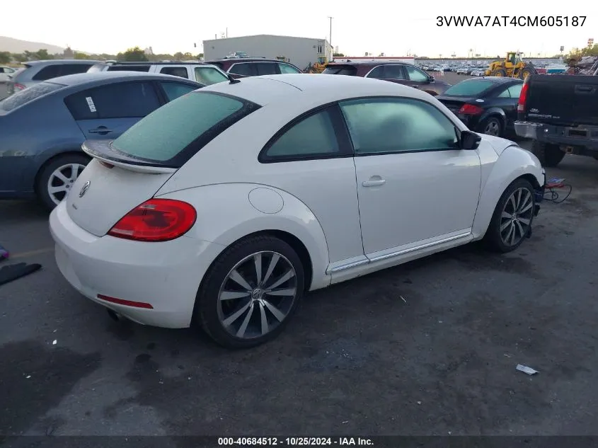 2012 Volkswagen Beetle 2.0T Turbo Launch Edition VIN: 3VWVA7AT4CM605187 Lot: 40684512