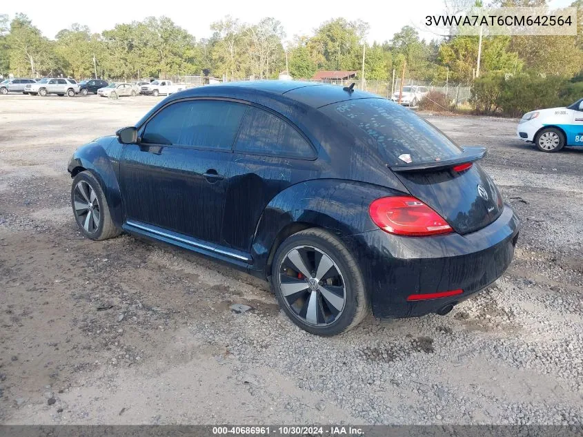 2012 Volkswagen Beetle 2.0T Turbo VIN: 3VWVA7AT6CM642564 Lot: 40686961