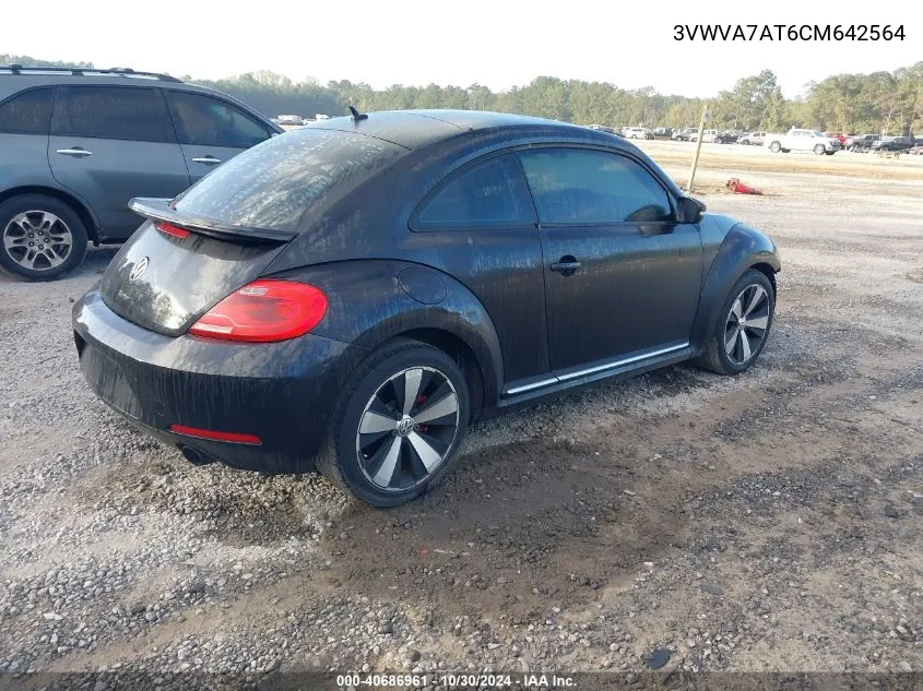 2012 Volkswagen Beetle 2.0T Turbo VIN: 3VWVA7AT6CM642564 Lot: 40686961