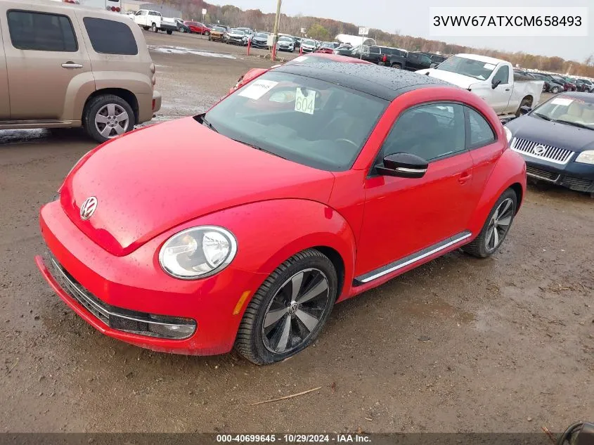 2012 Volkswagen Beetle 2.0T Turbo VIN: 3VWV67ATXCM658493 Lot: 40699645