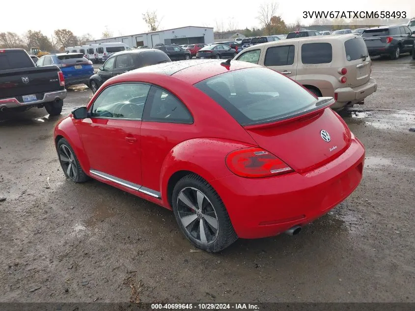 2012 Volkswagen Beetle 2.0T Turbo VIN: 3VWV67ATXCM658493 Lot: 40699645