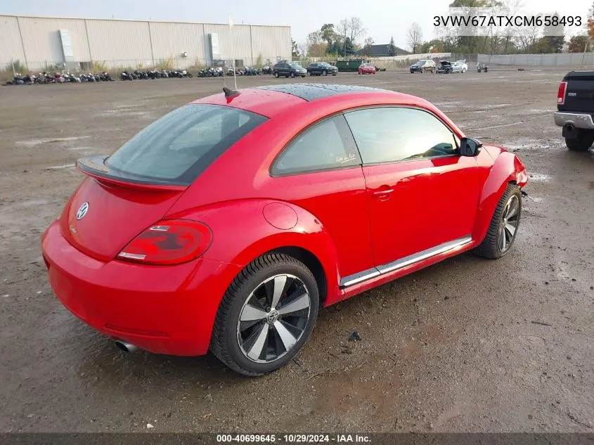 2012 Volkswagen Beetle 2.0T Turbo VIN: 3VWV67ATXCM658493 Lot: 40699645