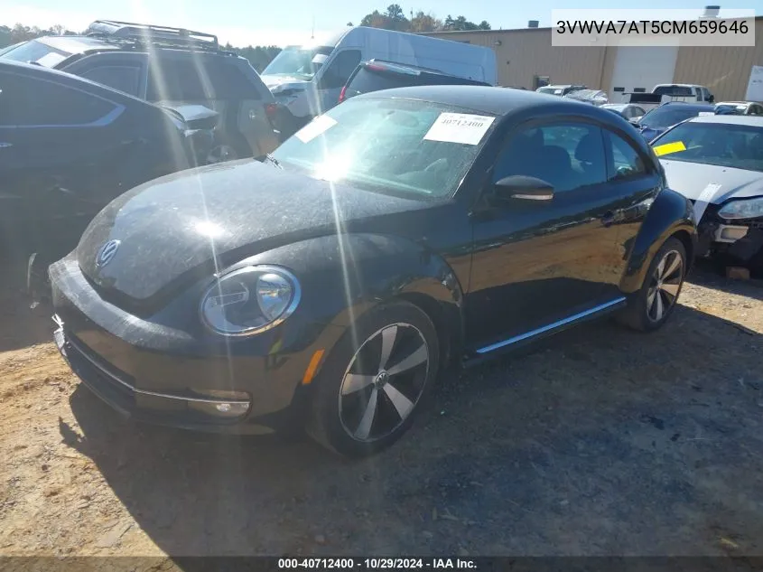 2012 Volkswagen Beetle 2.0T Turbo VIN: 3VWVA7AT5CM659646 Lot: 40712400