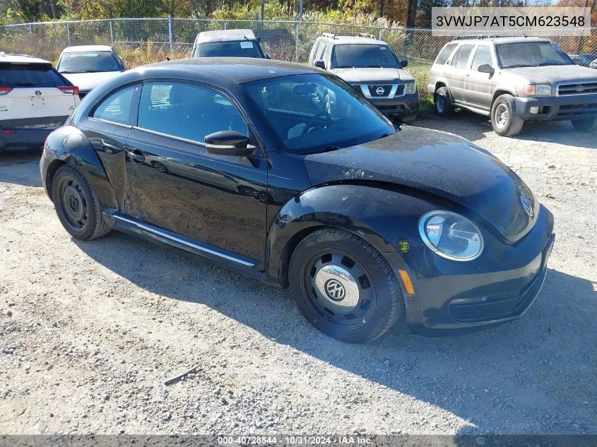 2012 Volkswagen Beetle 2.5L VIN: 3VWJP7AT5CM623548 Lot: 40728544