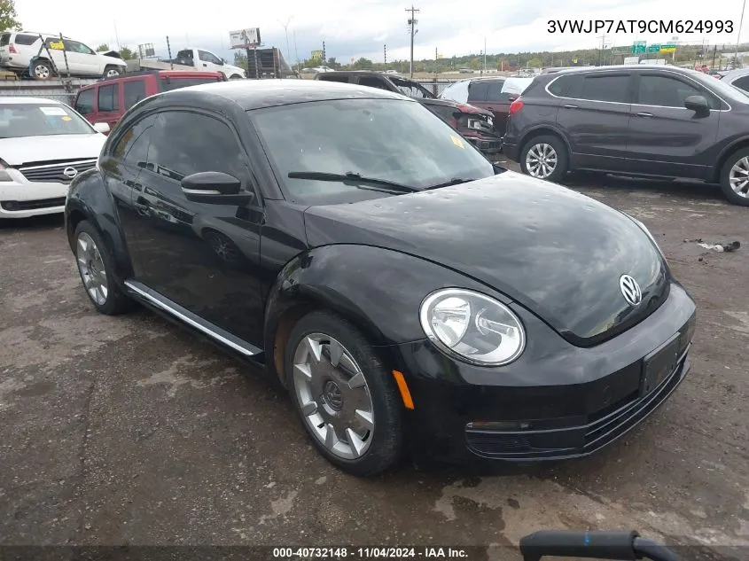 2012 Volkswagen Beetle 2.5L VIN: 3VWJP7AT9CM624993 Lot: 40732148