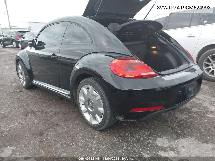 2012 Volkswagen Beetle 2.5L VIN: 3VWJP7AT9CM624993 Lot: 40732148