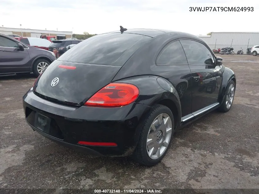 2012 Volkswagen Beetle 2.5L VIN: 3VWJP7AT9CM624993 Lot: 40732148