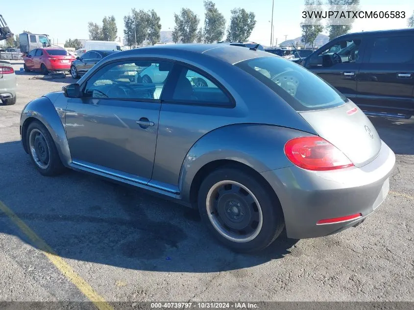 2012 Volkswagen Beetle 2.5L VIN: 3VWJP7ATXCM606583 Lot: 40739797