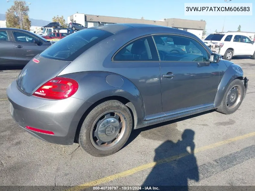 2012 Volkswagen Beetle 2.5L VIN: 3VWJP7ATXCM606583 Lot: 40739797