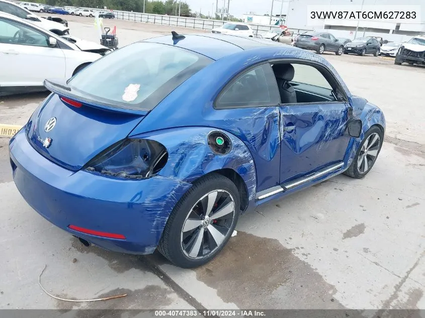 2012 Volkswagen Beetle 2.0T Turbo VIN: 3VWV87AT6CM627283 Lot: 40747383