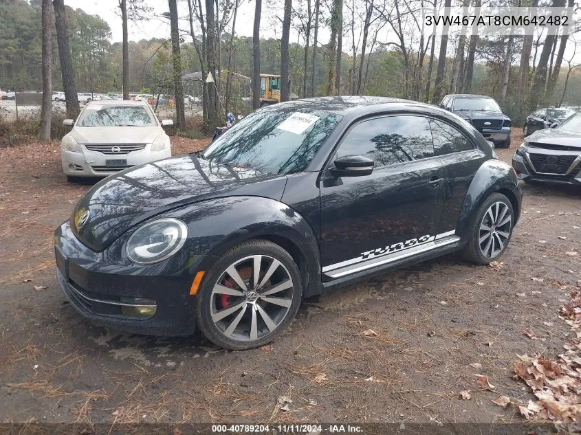 2012 Volkswagen Beetle Turbo VIN: 3VW467AT8CM642482 Lot: 40789204