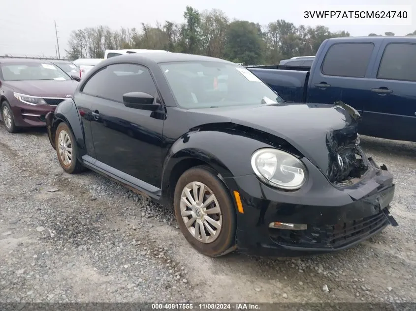 2012 Volkswagen Beetle Entry VIN: 3VWFP7AT5CM624740 Lot: 40817555