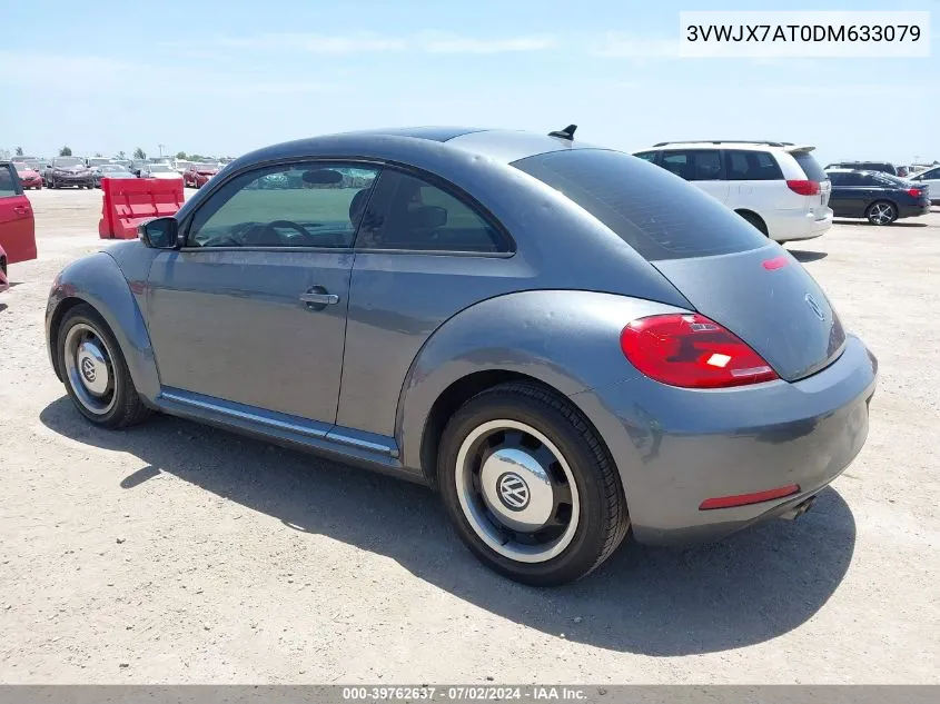 2013 Volkswagen Beetle 2.5L VIN: 3VWJX7AT0DM633079 Lot: 39762637