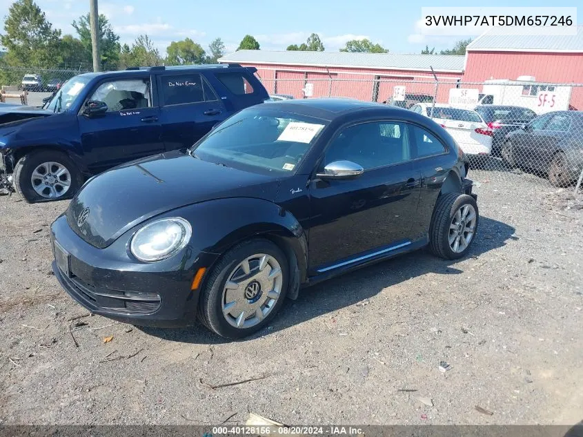 2013 Volkswagen Beetle 2.5L Fender Edition VIN: 3VWHP7AT5DM657246 Lot: 40128156