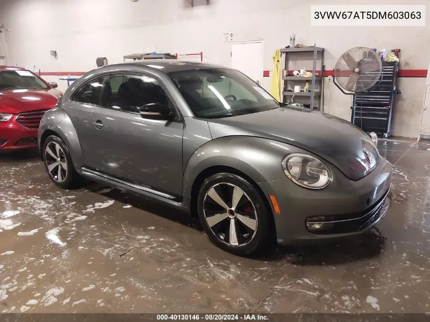 2013 Volkswagen Beetle 2.0T Turbo VIN: 3VWV67AT5DM603063 Lot: 40130146