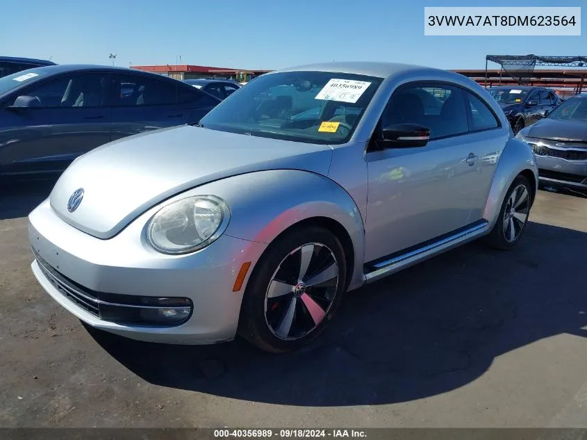 2013 Volkswagen Beetle Turbo VIN: 3VWVA7AT8DM623564 Lot: 40356989