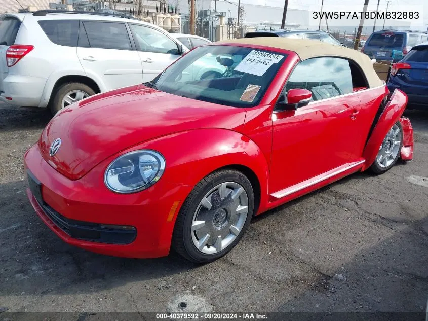 2013 Volkswagen Beetle 2.5L VIN: 3VW5P7AT8DM832883 Lot: 40379592