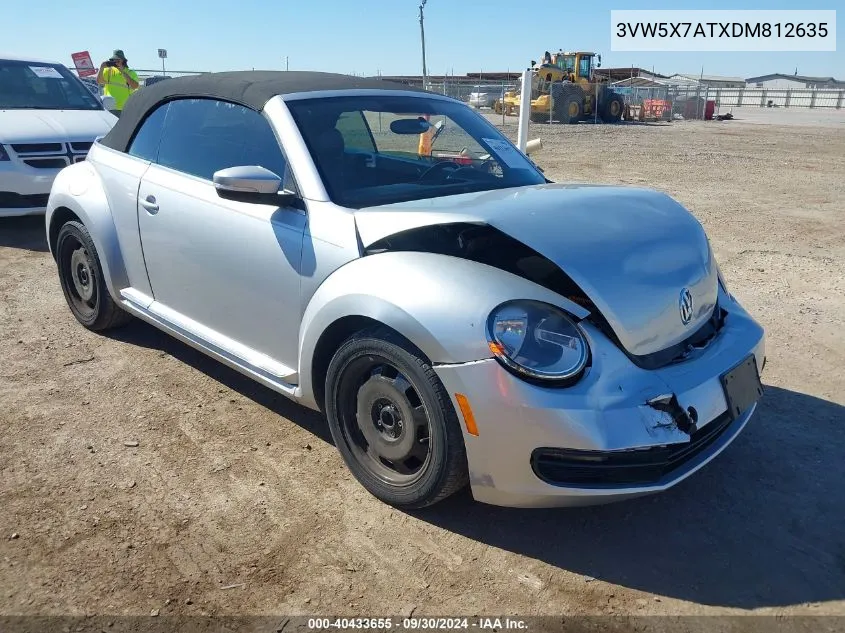 2013 Volkswagen Beetle 2.5L VIN: 3VW5X7ATXDM812635 Lot: 40433655