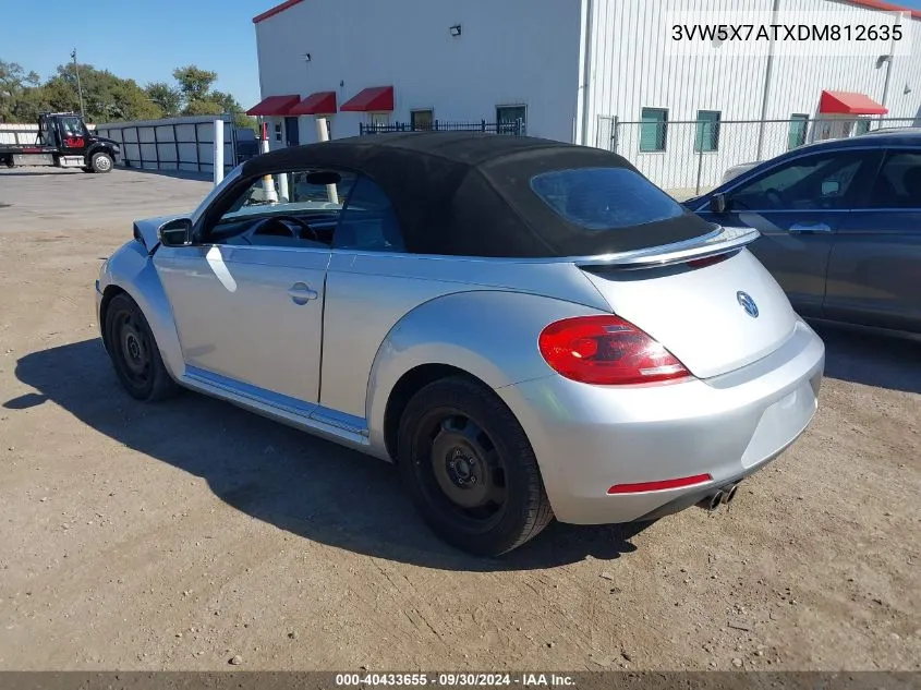 2013 Volkswagen Beetle 2.5L VIN: 3VW5X7ATXDM812635 Lot: 40433655