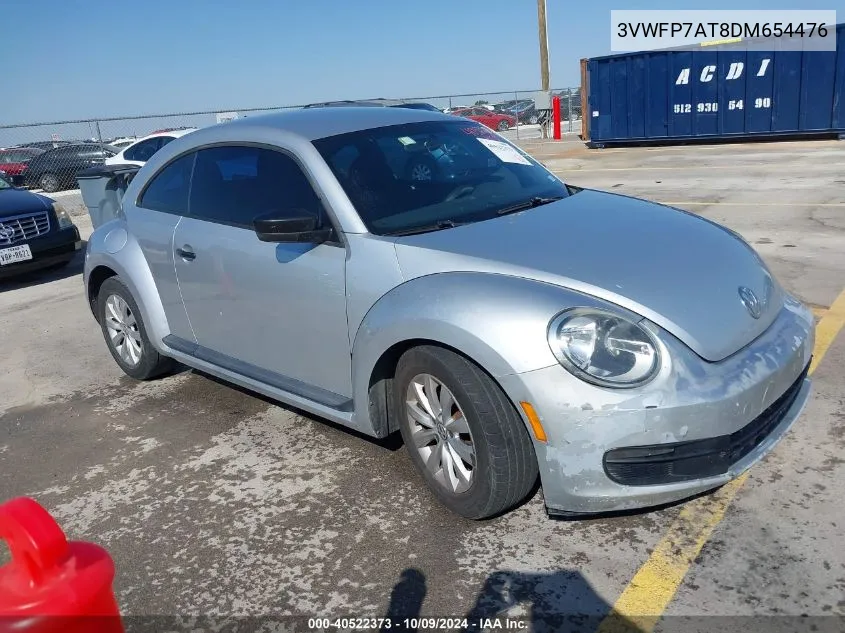 2013 Volkswagen Beetle 2.5L Entry VIN: 3VWFP7AT8DM654476 Lot: 40522373