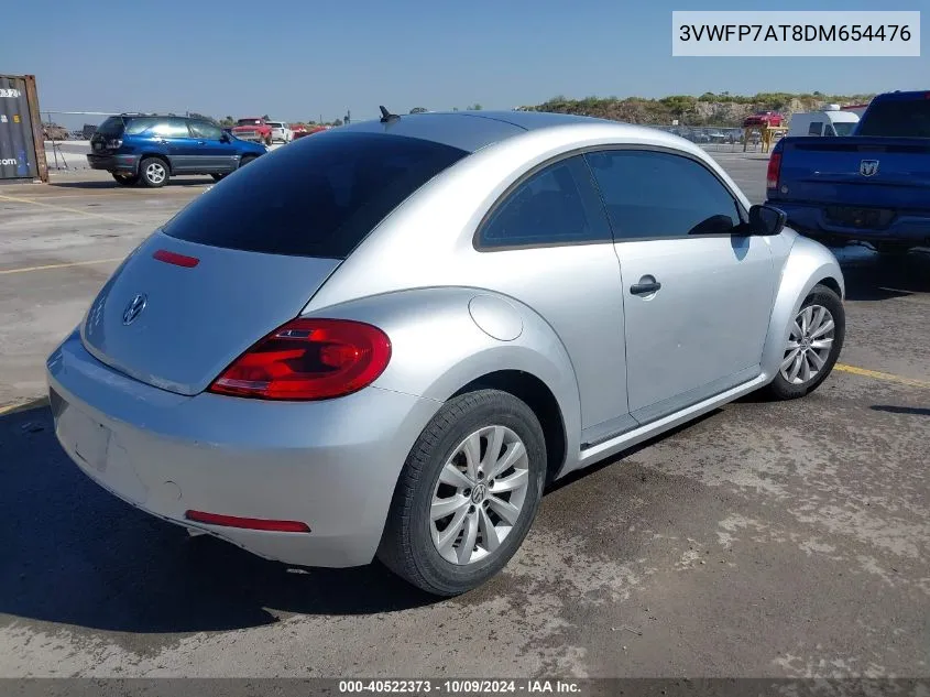 2013 Volkswagen Beetle 2.5L Entry VIN: 3VWFP7AT8DM654476 Lot: 40522373