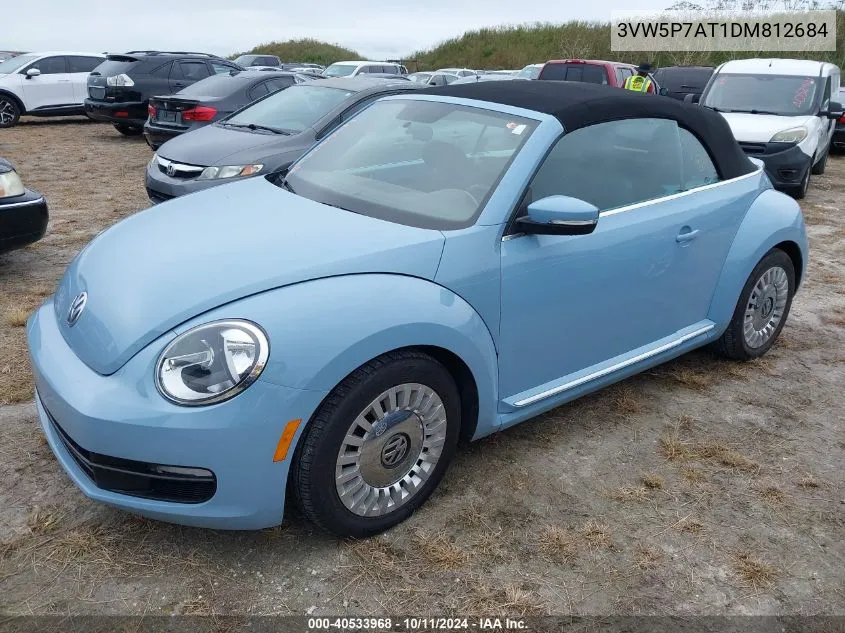 2013 Volkswagen Beetle 2.5L VIN: 3VW5P7AT1DM812684 Lot: 40533968