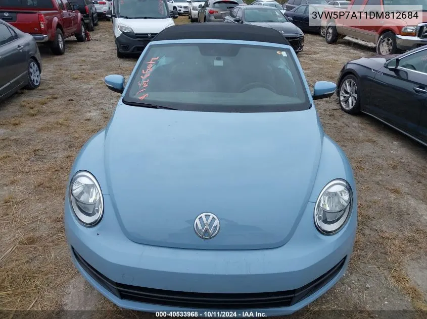 2013 Volkswagen Beetle 2.5L VIN: 3VW5P7AT1DM812684 Lot: 40533968