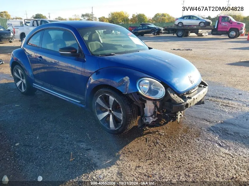 2013 Volkswagen Beetle 2.0T Turbo VIN: 3VW467AT2DM604828 Lot: 40552008