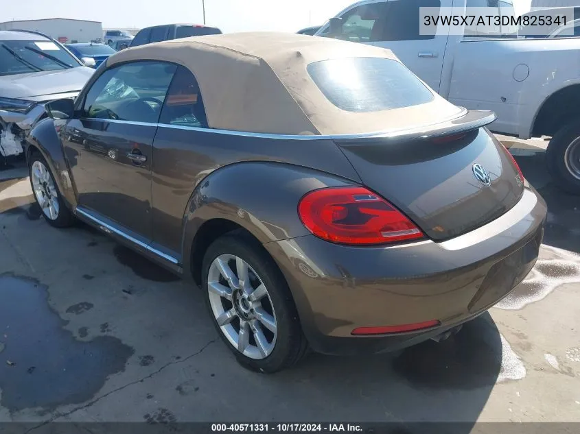 2013 Volkswagen Beetle 2.5L VIN: 3VW5X7AT3DM825341 Lot: 40571331