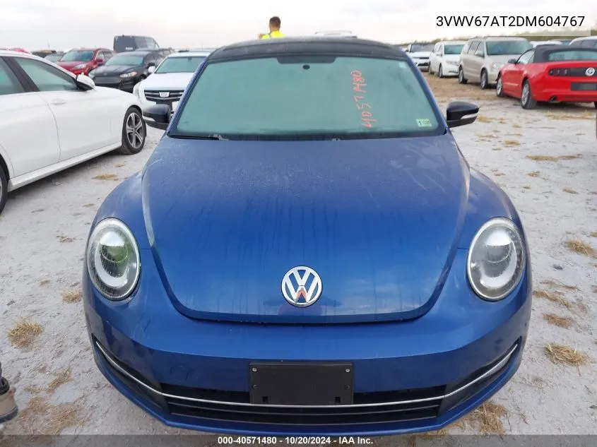 2013 Volkswagen Beetle Turbo VIN: 3VWV67AT2DM604767 Lot: 40571480