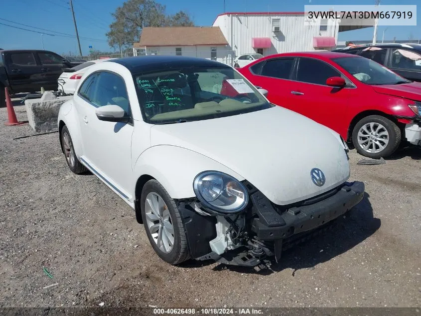 2013 Volkswagen Beetle 2.0L Tdi VIN: 3VWRL7AT3DM667919 Lot: 40626498